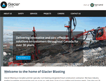Tablet Screenshot of glacierblasting.com
